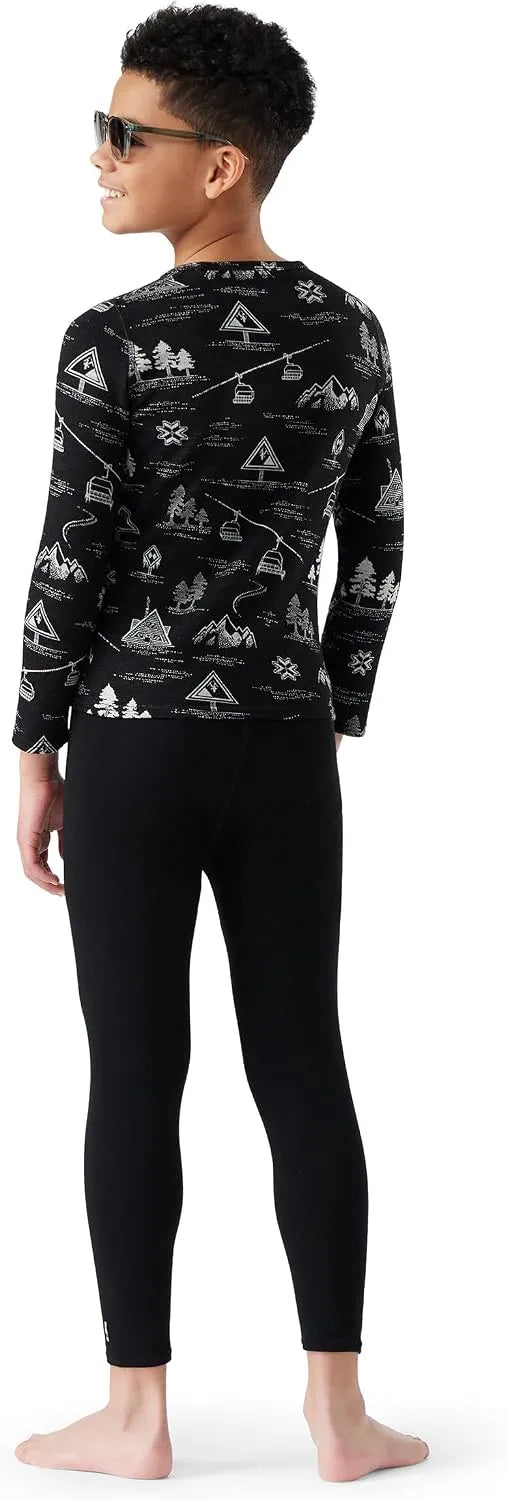 Smartwool Kid's Classic Thermal Merino Base Layer Crew for Boys and Girls