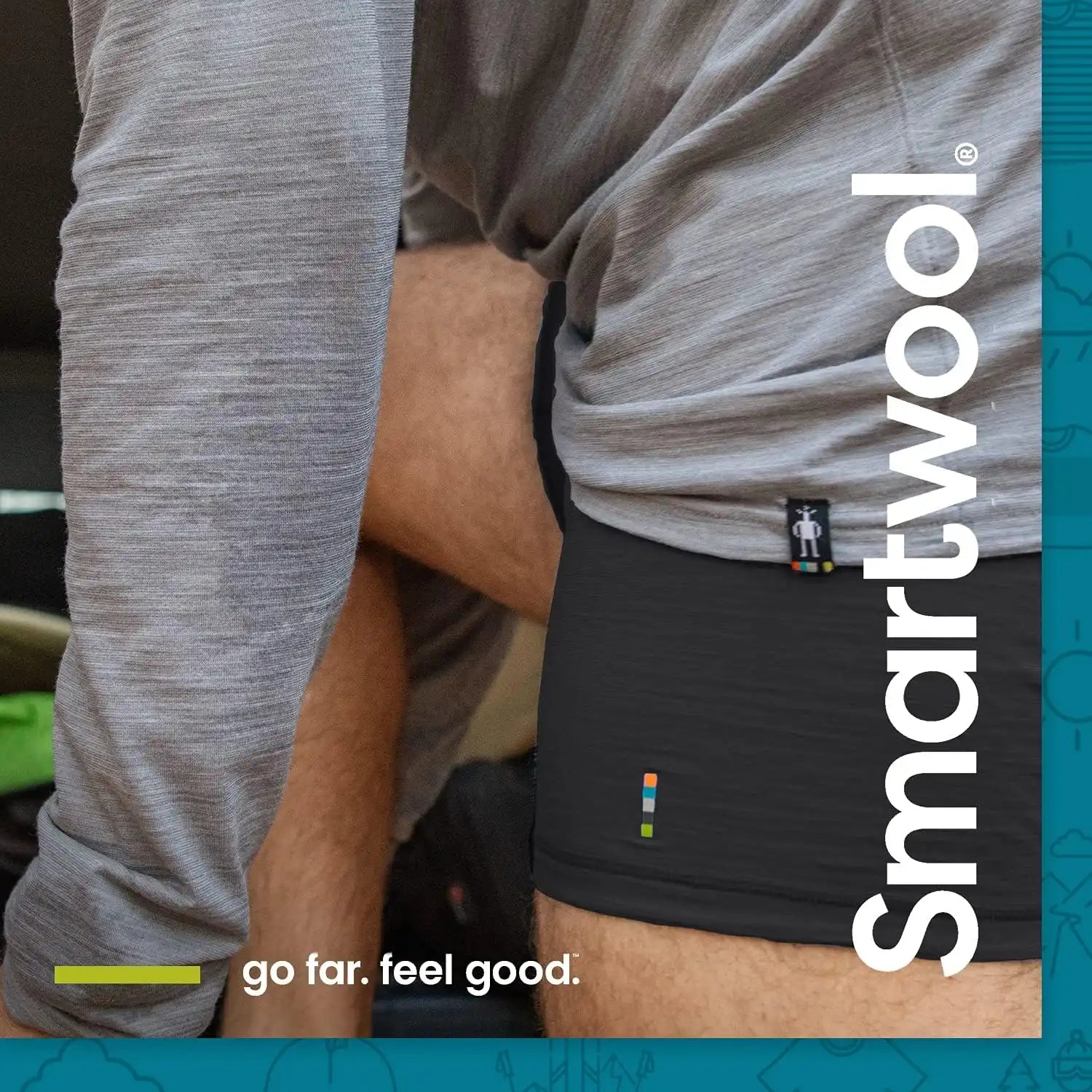 Smartwool Men's Merino Print Boxer Brief Boxed