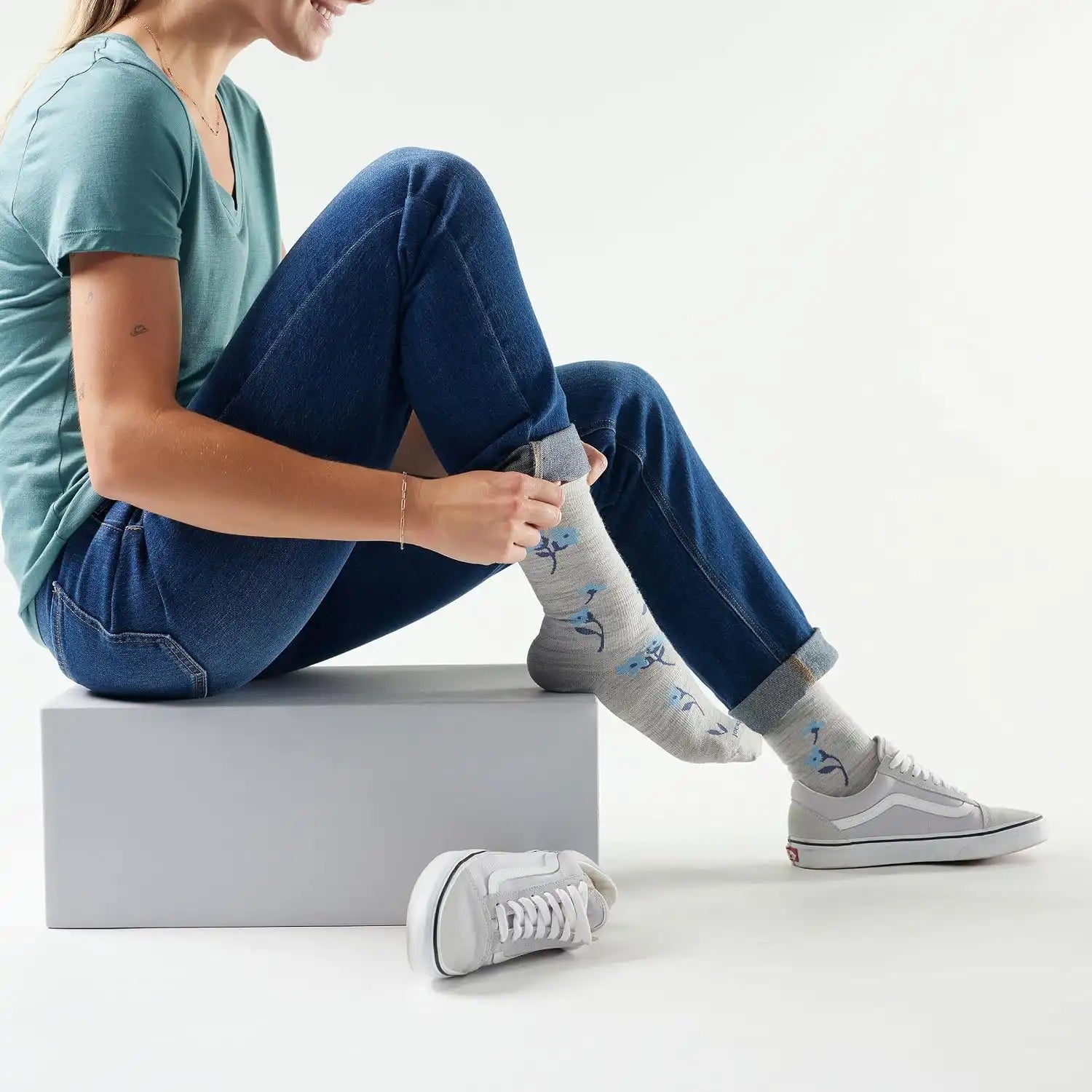 Smartwool womens Everyday Garden Gala Crew Socks