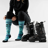 Smartwool Women's Ski Targeted Cushion Topo Treasures Print Over the Calf Socks