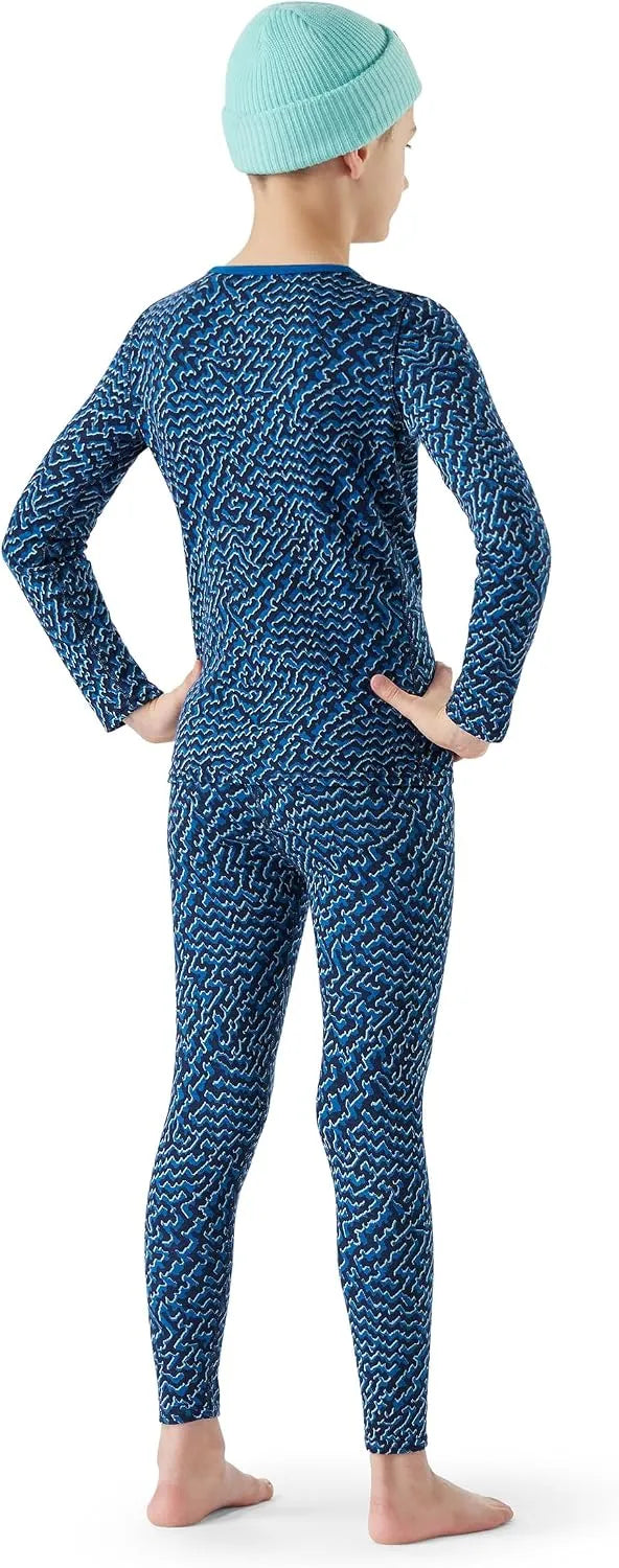 Smartwool Kid's Classic Thermal Merino Base Layer Crew for Boys and Girls