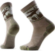 Smartwool Mens Hike Light Cushion Mountain Moose Crew Socks